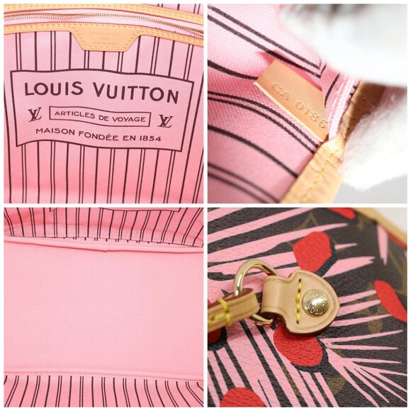 LOUIS VUITTON Monogram Jungle Dot Neverfull MM Tote Bag - Picture 14 of 15